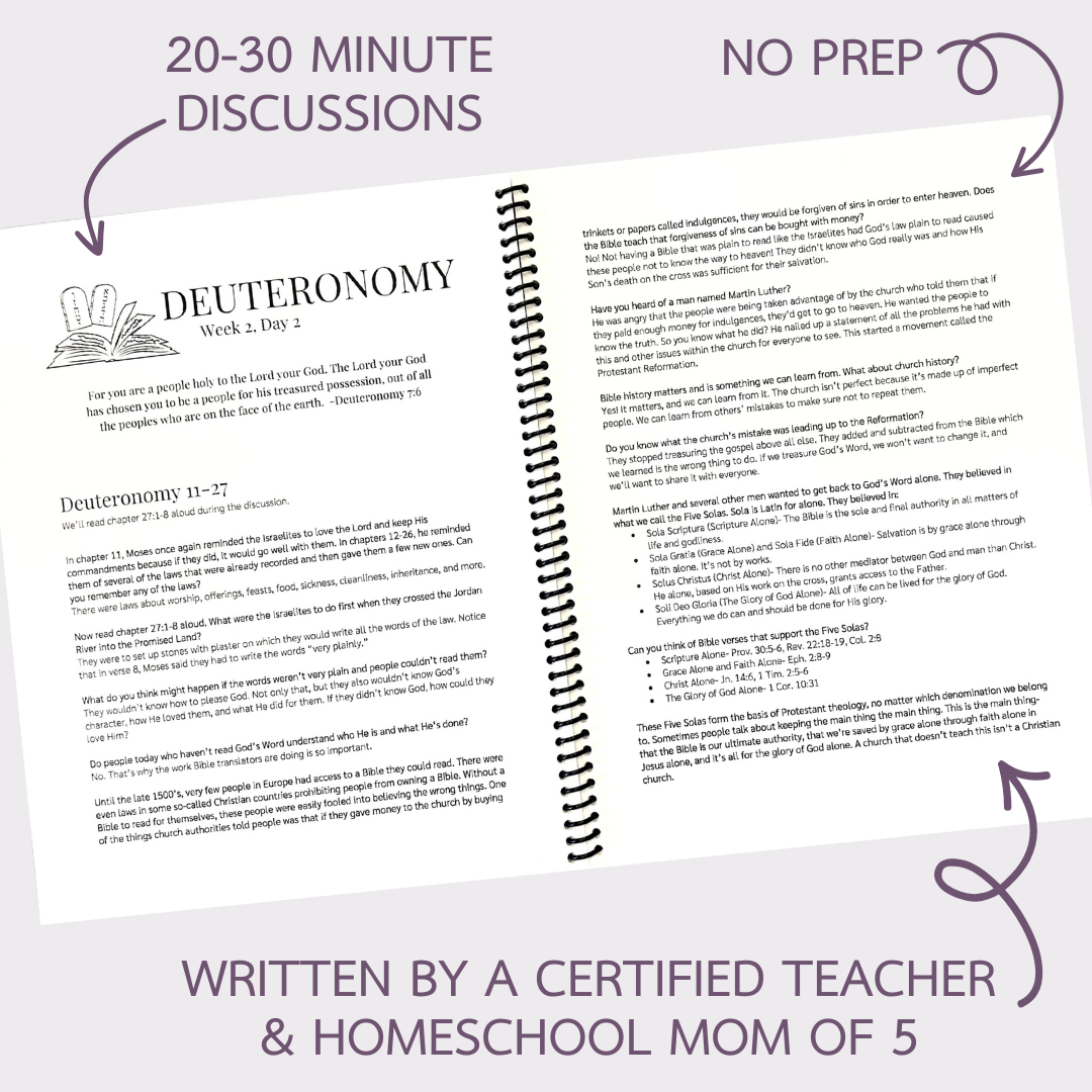 Deuteronomy Bible Study Discussion Guide