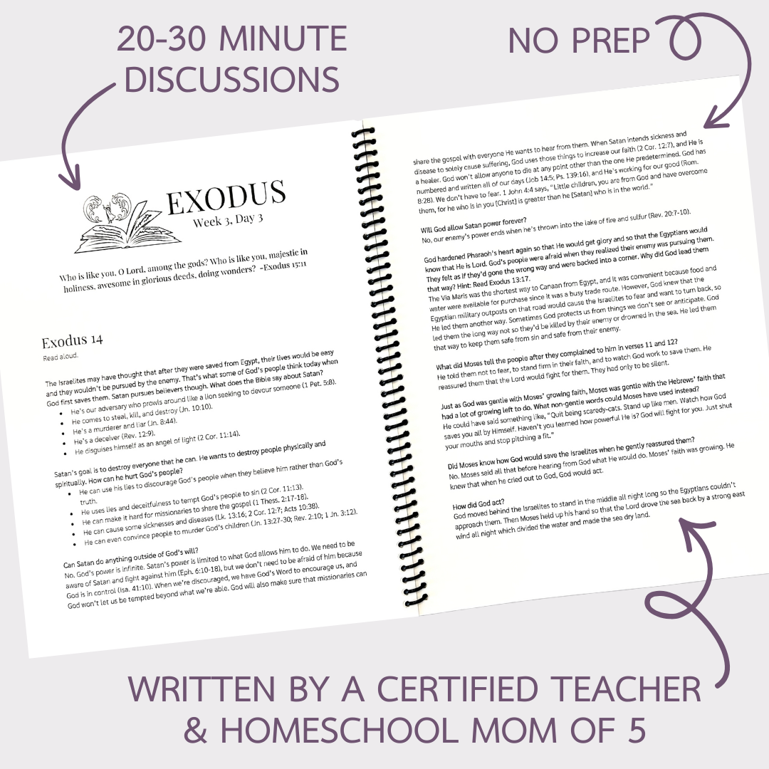 Exodus Bible Study Discussion Guide