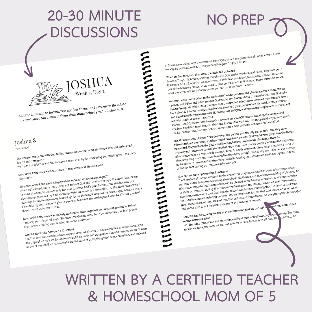 Joshua Bible Study Discussion Guide